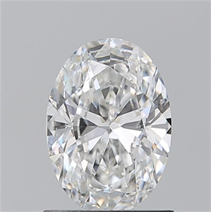Picture of Natural Diamond 1.02 Carats, Oval with  Cut, F Color, SI1 Clarity and Certified by GIA