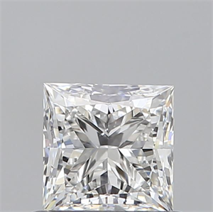 Picture of Natural Diamond 0.60 Carats, Princess with  Cut, G Color, SI1 Clarity and Certified by GIA