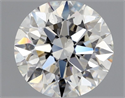 Natural Diamond 0.92 Carats, Round with Excellent Cut, H Color, SI1 Clarity and Certified by GIA