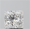 Natural Diamond 1.20 Carats, Princess with  Cut, E Color, SI2 Clarity and Certified by GIA