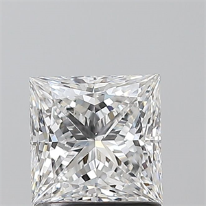 Picture of Natural Diamond 1.20 Carats, Princess with  Cut, E Color, SI2 Clarity and Certified by GIA