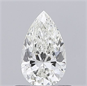 Natural Diamond 0.50 Carats, Pear with  Cut, I Color, VS2 Clarity and Certified by GIA