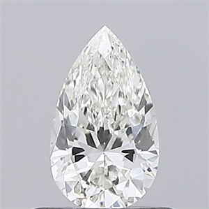 Picture of Natural Diamond 0.50 Carats, Pear with  Cut, I Color, VS2 Clarity and Certified by GIA