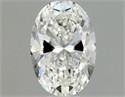 Natural Diamond 0.50 Carats, Oval with  Cut, F Color, VVS1 Clarity and Certified by GIA