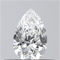 Natural Diamond 0.31 Carats, Pear with  Cut, E Color, VS2 Clarity and Certified by GIA