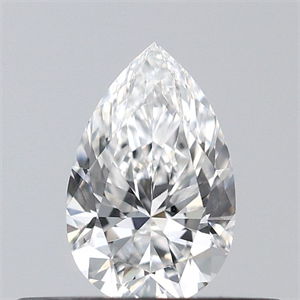 Picture of Natural Diamond 0.31 Carats, Pear with  Cut, E Color, VS2 Clarity and Certified by GIA