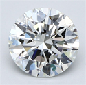 Natural Diamond 2.31 Carats, Round with Excellent Cut, G Color, VVS1 Clarity and Certified by GIA