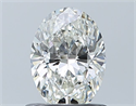 Natural Diamond 0.73 Carats, Oval with  Cut, H Color, VVS1 Clarity and Certified by GIA