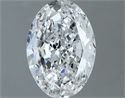 Natural Diamond 1.00 Carats, Oval with  Cut, E Color, VS1 Clarity and Certified by GIA