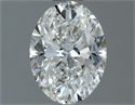 Natural Diamond 1.00 Carats, Oval with  Cut, G Color, SI1 Clarity and Certified by GIA