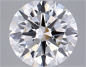 Lab Grown Diamond 2.51 Carats, Round with Excellent Cut, D Color, VVS2 Clarity and Certified by IGI