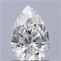 Natural Diamond 0.70 Carats, Pear with  Cut, F Color, VVS1 Clarity and Certified by GIA