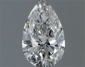 Picture of Natural Diamond 0.50 Carats, Pear with  Cut, H Color, SI1 Clarity and Certified by GIA