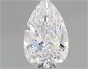 Natural Diamond 0.51 Carats, Pear with  Cut, D Color, VS2 Clarity and Certified by GIA