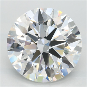 Picture of Lab Grown Diamond 4.32 Carats, Round with Excellent Cut, E Color, VVS1 Clarity and Certified by GIA