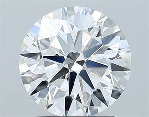 Picture of Natural Diamond 1.80 Carats, Round with Excellent Cut, D Color, VVS1 Clarity and Certified by GIA