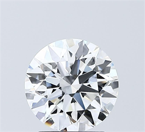 Picture of Lab Grown Diamond 2.05 Carats, Round with Ideal Cut, D Color, VVS1 Clarity and Certified by IGI