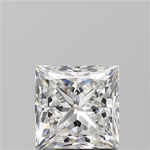 Picture of Natural Diamond 1.51 Carats, Princess with  Cut, F Color, SI1 Clarity and Certified by GIA