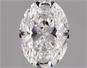 Natural Diamond 0.50 Carats, Oval with  Cut, D Color, SI1 Clarity and Certified by GIA