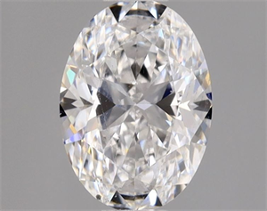 Picture of Natural Diamond 0.50 Carats, Oval with  Cut, D Color, SI1 Clarity and Certified by GIA