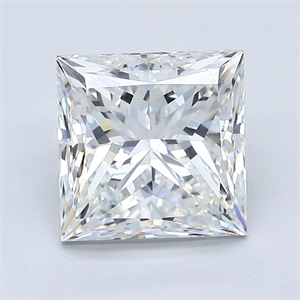 Picture of Natural Diamond 3.01 Carats, Princess with  Cut, H Color, VS1 Clarity and Certified by GIA