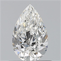 Diamante Natural 0.62 quilates, De pera , Color F, claridad IF y certificado GIA