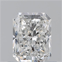 Natural Diamond 0.70 Carats, Radiant with  Cut, F Color, VVS2 Clarity and Certified by GIA