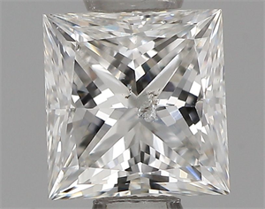 Picture of Natural Diamond 0.52 Carats, Princess with  Cut, F Color, SI2 Clarity and Certified by IGI