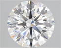 Lab Grown Diamond 3.01 Carats, Round with Ideal Cut, E Color, VS2 Clarity and Certified by IGI