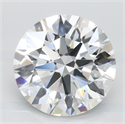 Lab Grown Diamond 3.38 Carats, Round with Excellent Cut, D Color, VVS1 Clarity and Certified by GIA
