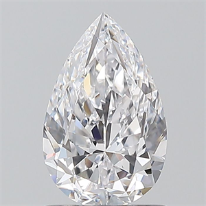 Picture of Natural Diamond 1.01 Carats, Pear with  Cut, D Color, VVS1 Clarity and Certified by GIA