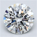 Natural Diamond 4.28 Carats, Round with Excellent Cut, I Color, VS2 Clarity and Certified by GIA