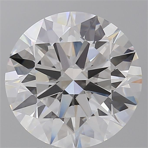 Picture of Lab Grown Diamond 5.08 Carats, Round with Ideal Cut, E Color, VVS2 Clarity and Certified by IGI