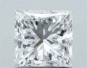 Picture of Natural Diamond 1.02 Carats, Princess with  Cut, F Color, VVS1 Clarity and Certified by GIA