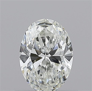 Picture of Natural Diamond 0.50 Carats, Oval with  Cut, G Color, VS2 Clarity and Certified by GIA