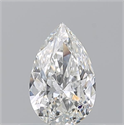 Natural Diamond 0.52 Carats, Pear with  Cut, G Color, IF Clarity and Certified by GIA