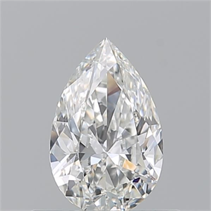 Picture of Natural Diamond 0.52 Carats, Pear with  Cut, G Color, IF Clarity and Certified by GIA