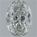 Natural Diamond 2.52 Carats, Oval with  Cut, H Color, SI2 Clarity and Certified by GIA