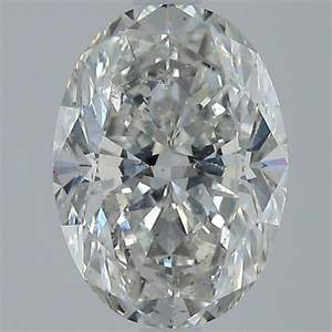 Picture of Natural Diamond 2.52 Carats, Oval with  Cut, H Color, SI2 Clarity and Certified by GIA