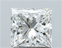 Natural Diamond 1.01 Carats, Princess with  Cut, H Color, VVS2 Clarity and Certified by GIA