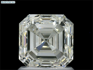 Picture of Natural Diamond 1.52 Carats, Asscher with  Cut, J Color, VS1 Clarity and Certified by GIA