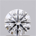 Lab Grown Diamond 0.72 Carats, Round with Ideal Cut, D Color, VVS1 Clarity and Certified by IGI