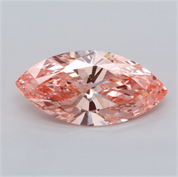 Picture of Lab Grown Diamond 1.94 Carats, Marquise with  Cut, Fancy Vivid Pink Color, VVS2 Clarity and Certified by IGI