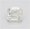Natural Diamond 0.96 Carats, Asscher with  Cut, J Color, VS2 Clarity and Certified by GIA