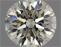 Natural Diamond 0.90 Carats, Round with Excellent Cut, K Color, VVS2 Clarity and Certified by GIA