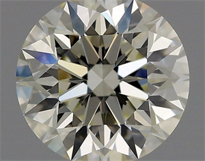 Picture of Natural Diamond 0.90 Carats, Round with Excellent Cut, K Color, VVS2 Clarity and Certified by GIA