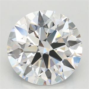 Picture of Lab Grown Diamond 3.03 Carats, Round with Excellent Cut, D Color, VVS1 Clarity and Certified by GIA
