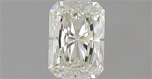 Picture of Natural Diamond 0.52 Carats, Radiant with  Cut, I Color, VVS2 Clarity and Certified by IGI