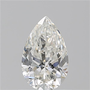 Picture of Natural Diamond 0.76 Carats, Pear with  Cut, H Color, SI1 Clarity and Certified by GIA