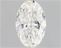 Natural Diamond 0.51 Carats, Oval with  Cut, G Color, SI1 Clarity and Certified by GIA